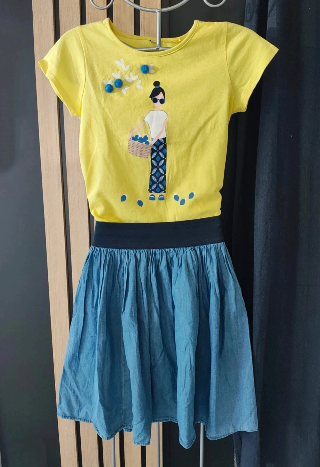 10 ans ensemble été teeshirt et jupe